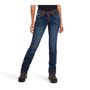 Ariat Rebar Riveter Perfect Rise Straight Leg Jeans Womens 30S Atlanta Wash